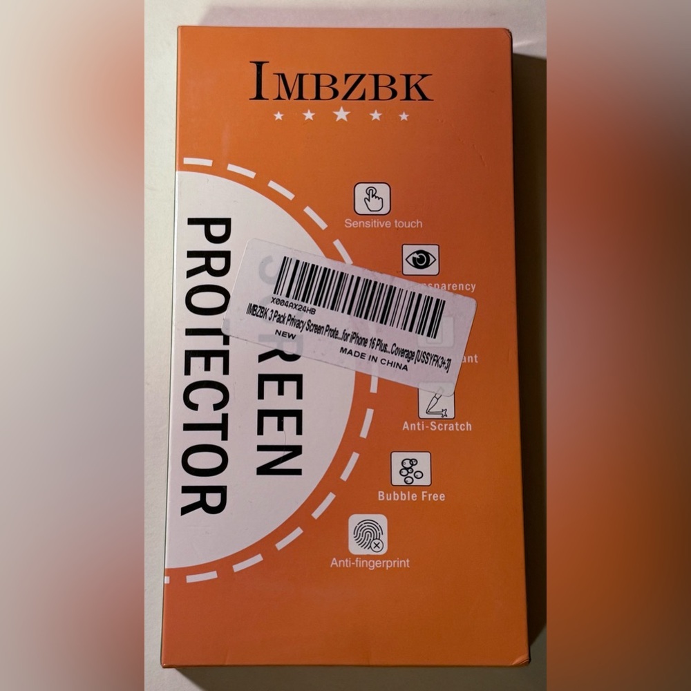IMBZBK 3 Pack Screen Protector for IPhone 16 Pro Max